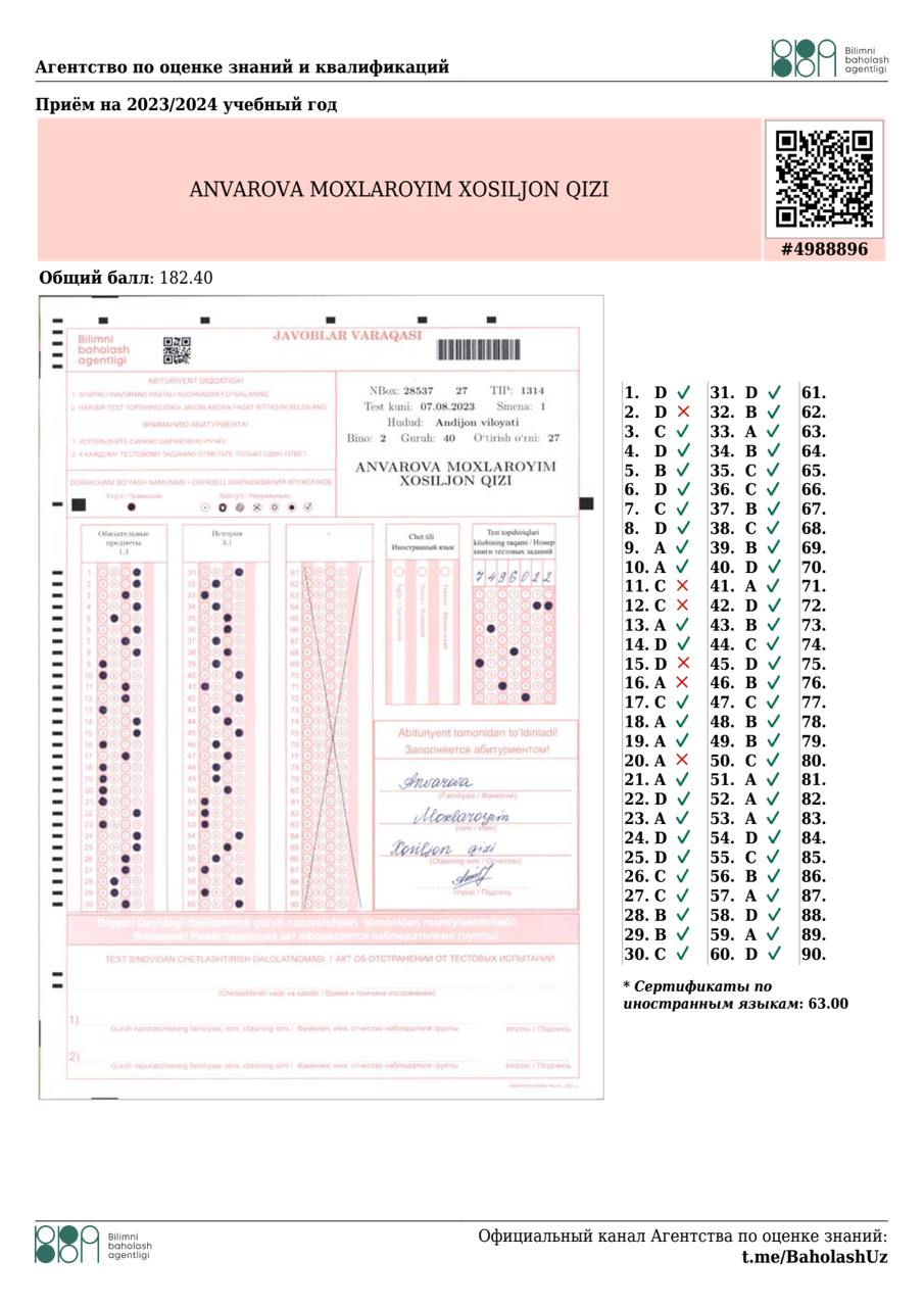 Certificate of Student 3